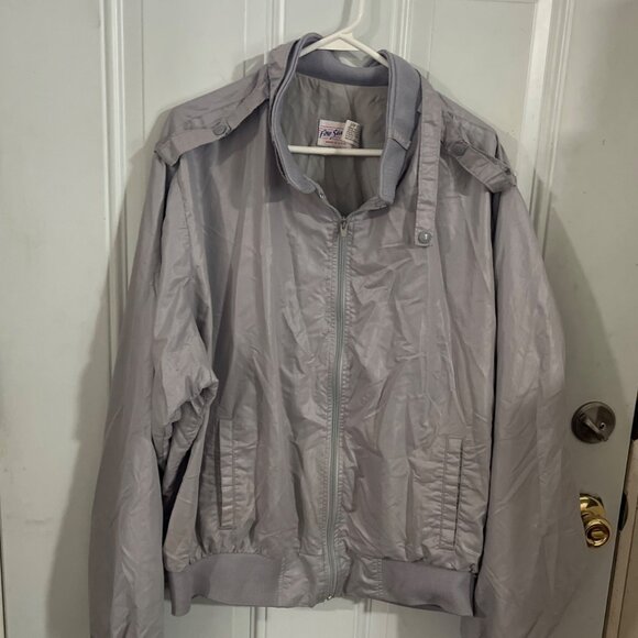 Four Seasons gray zip front windbreaker size XXL 50-52 - Picture 1 of 5